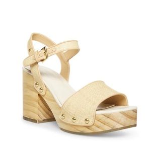 Steve Madden raffia heels